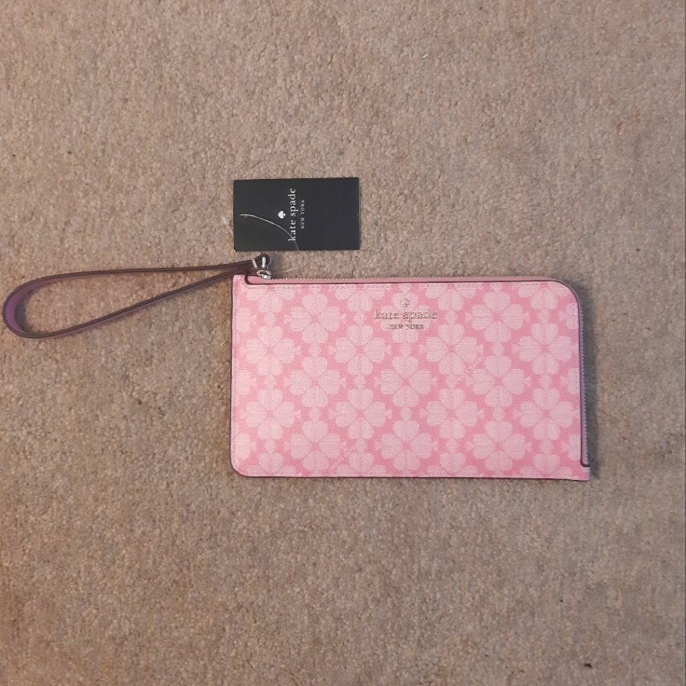 Kate Spade Pink Flower Wristlet Lucy
